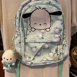 Sanrio Pochacco Mint Backpack (w/extra keychains)